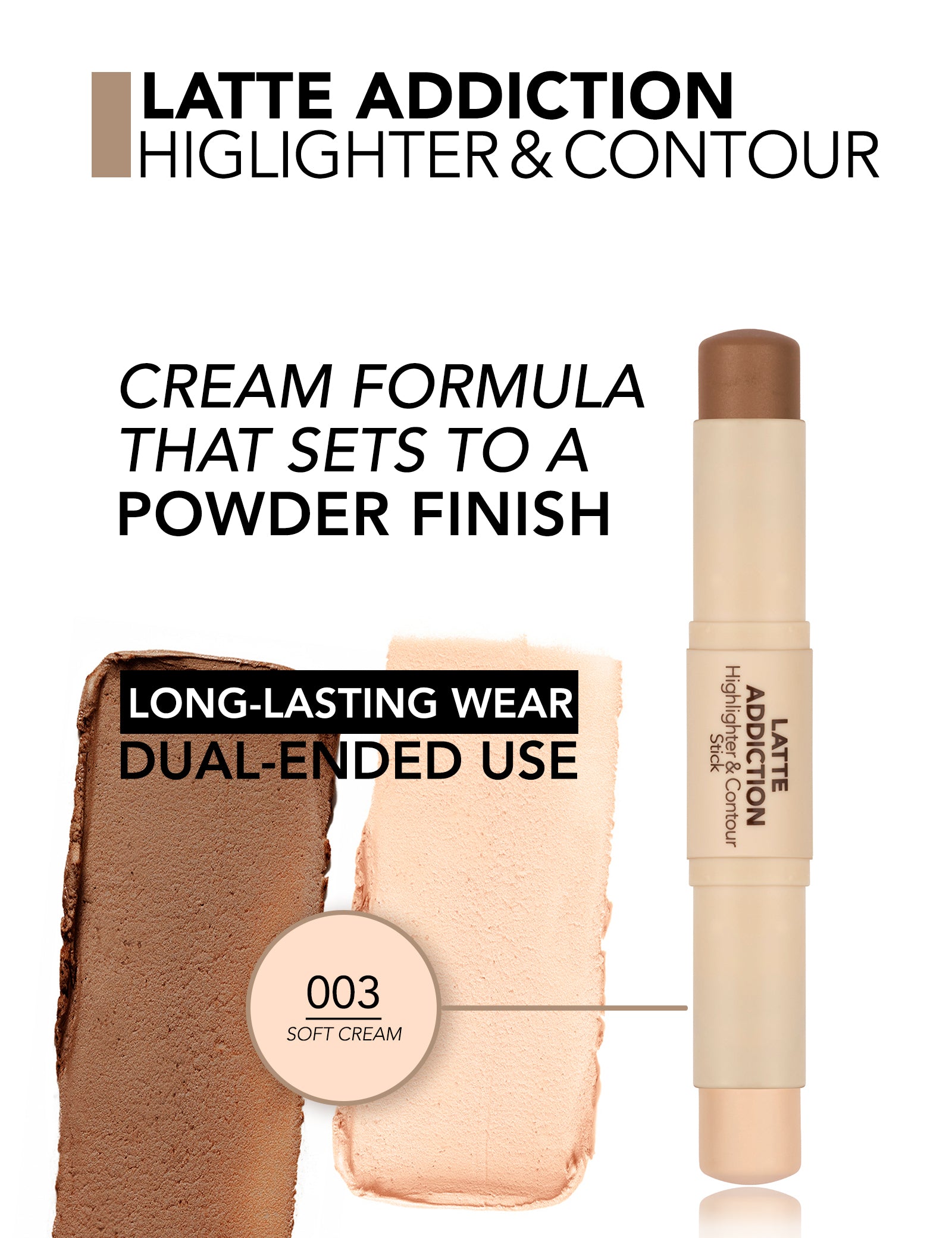 Latte Addiction Highlighter Contour Stick